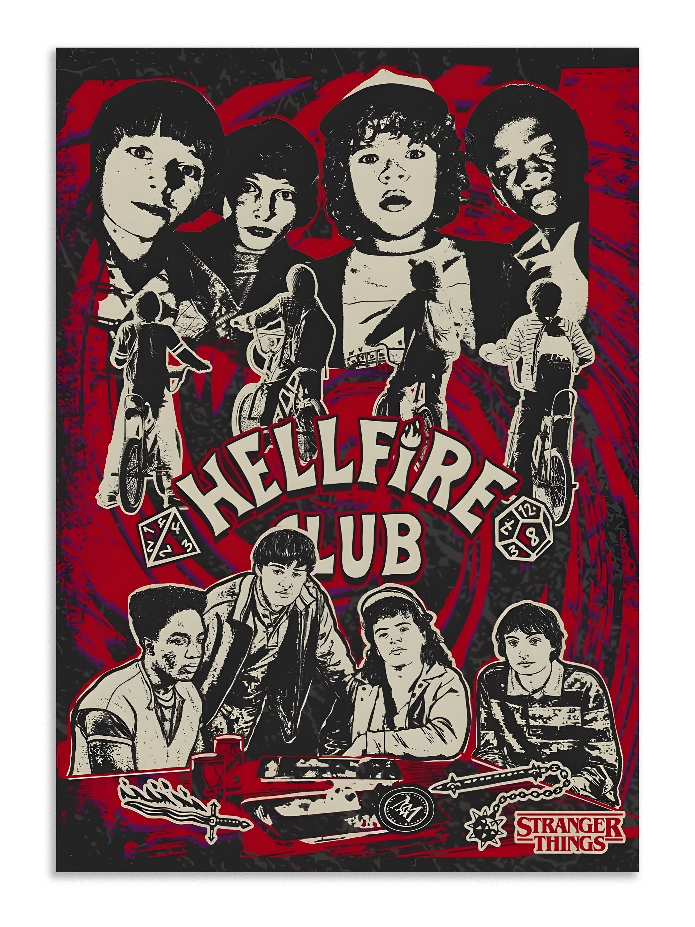 Stranger Things Hellfire Club Poster Art Lazywalls